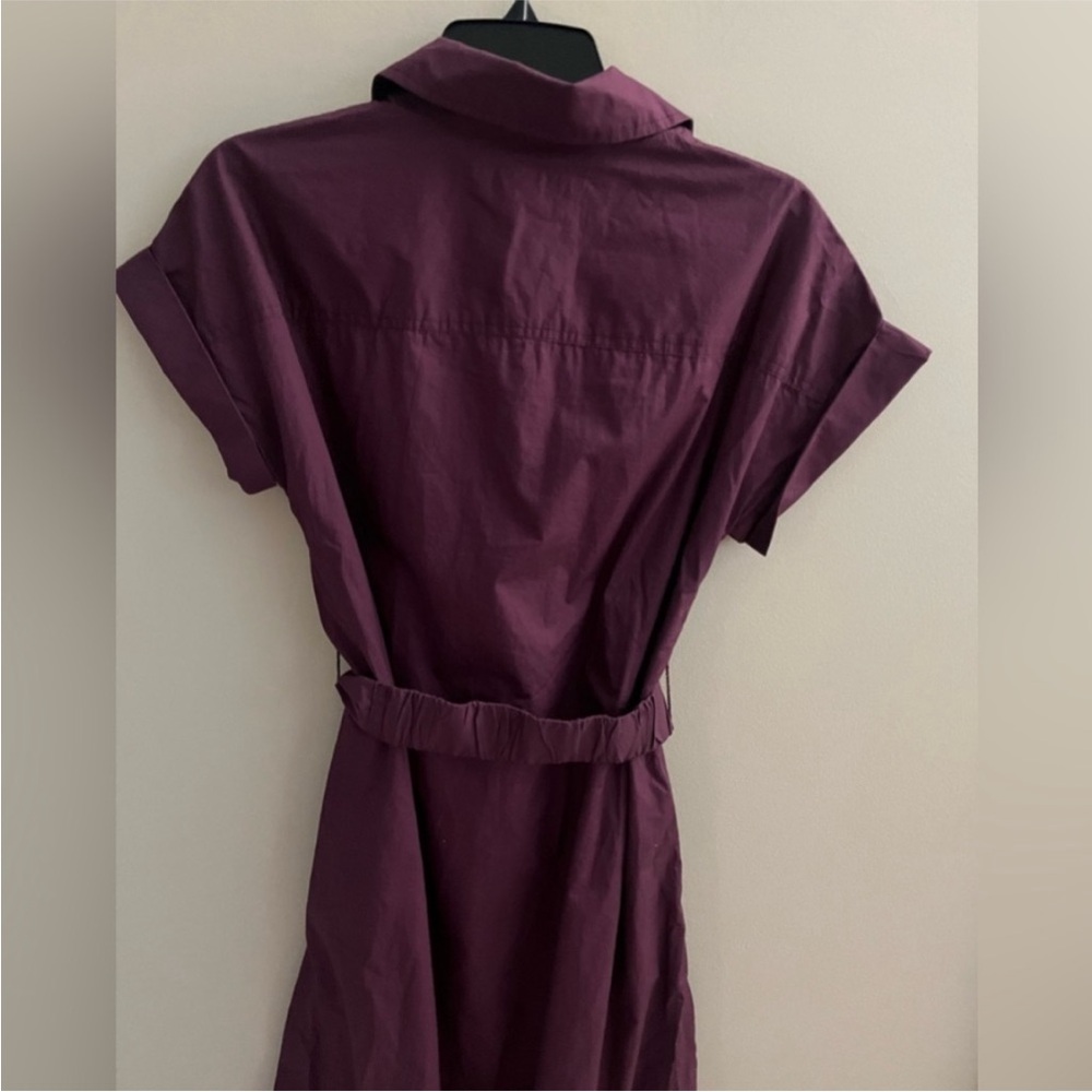 NWT! BANANA REPUBLIC POPLIN UTILITY MIDI SHIRTDRESS - Multipleπ» - Picture 5 of 5